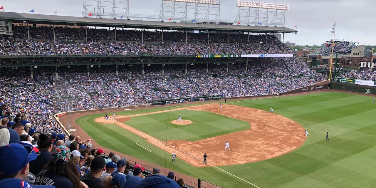 View of Wrigley Field in Chicago, IL