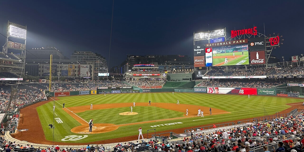 View of Nationals Park in Washington, DC